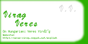 virag veres business card